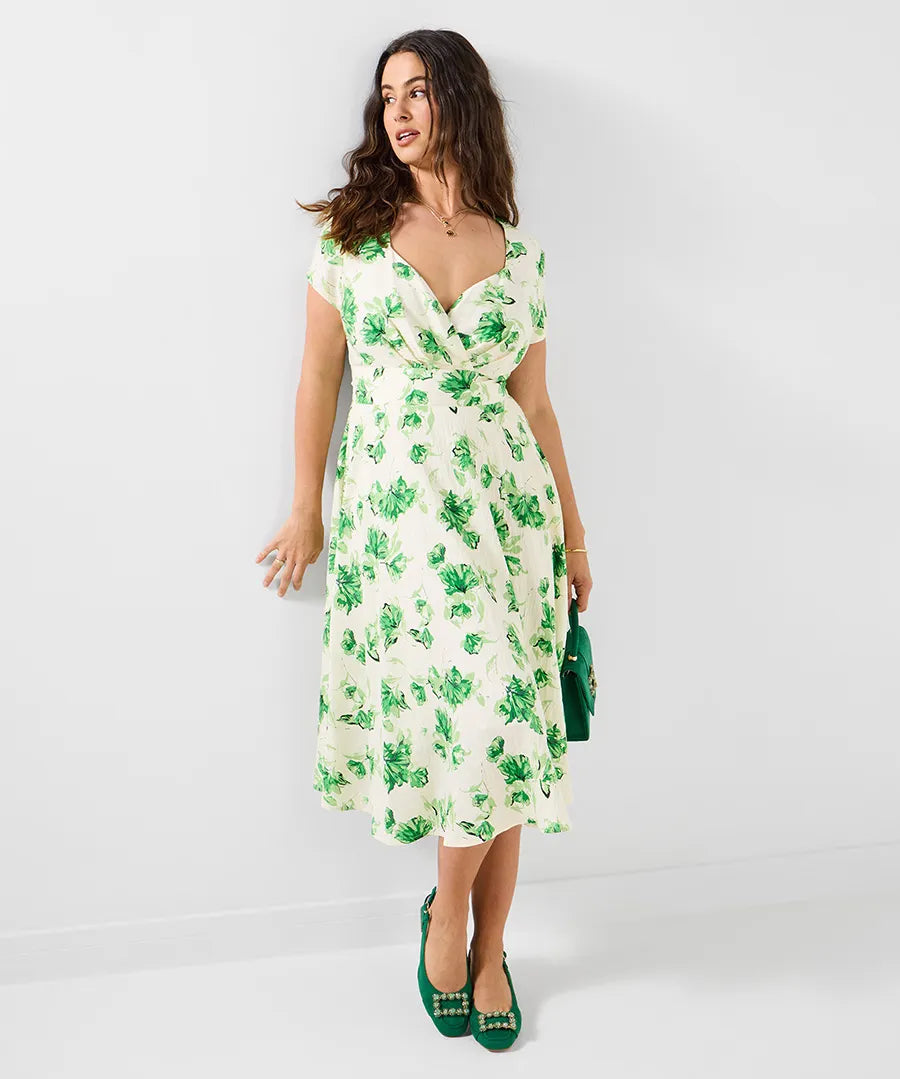 Day At The Races Floral Dress | Joe Browns - Vintage Green Dress Occasion SABA Day At The Races Floral Dress | Joe Browns - Vintage Green Dress Occasion SABA