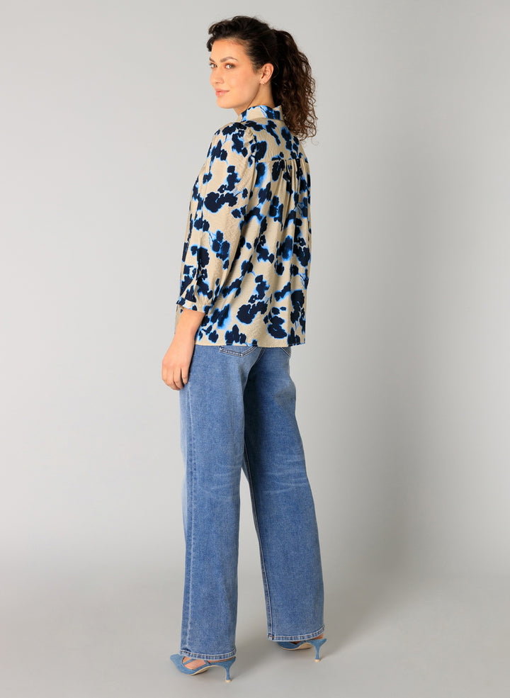 Ragin Summer Blue Multi Blouse | YEST