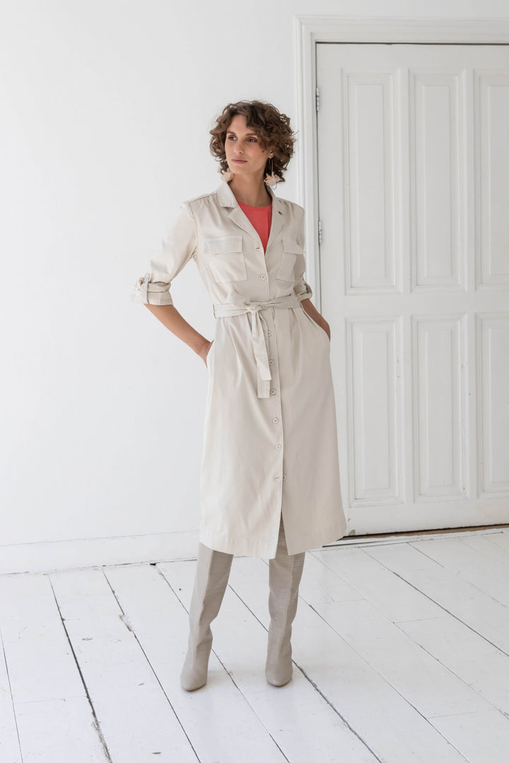 Raphaela through-button Dress | YEST