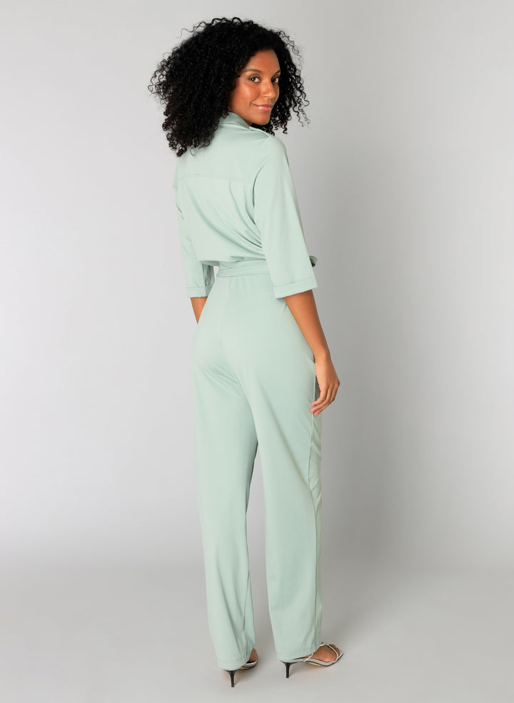 Saar Slate Green Jumpsuit | YEST