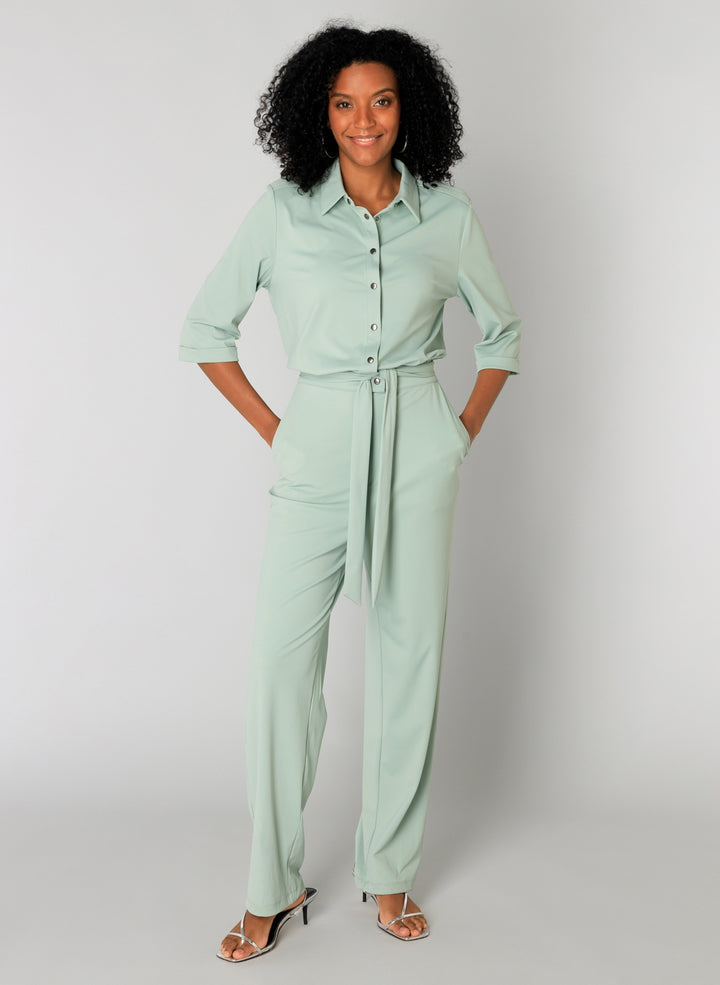 Saar Slate Green Jumpsuit | YEST