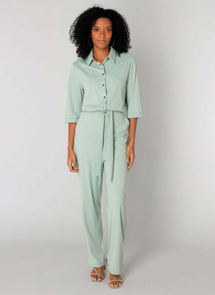 Saar Slate Green Jumpsuit | YEST