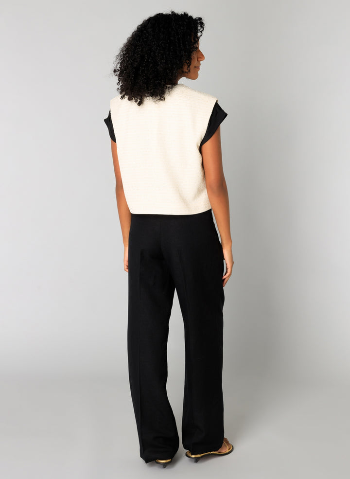 Sabela White Gilet | YEST