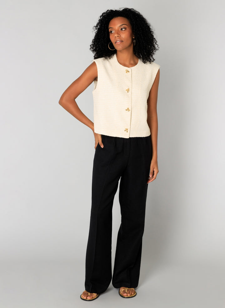 Sabela White Gilet | YEST