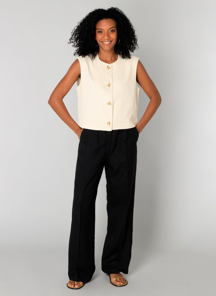 Sabela White Gilet | YEST