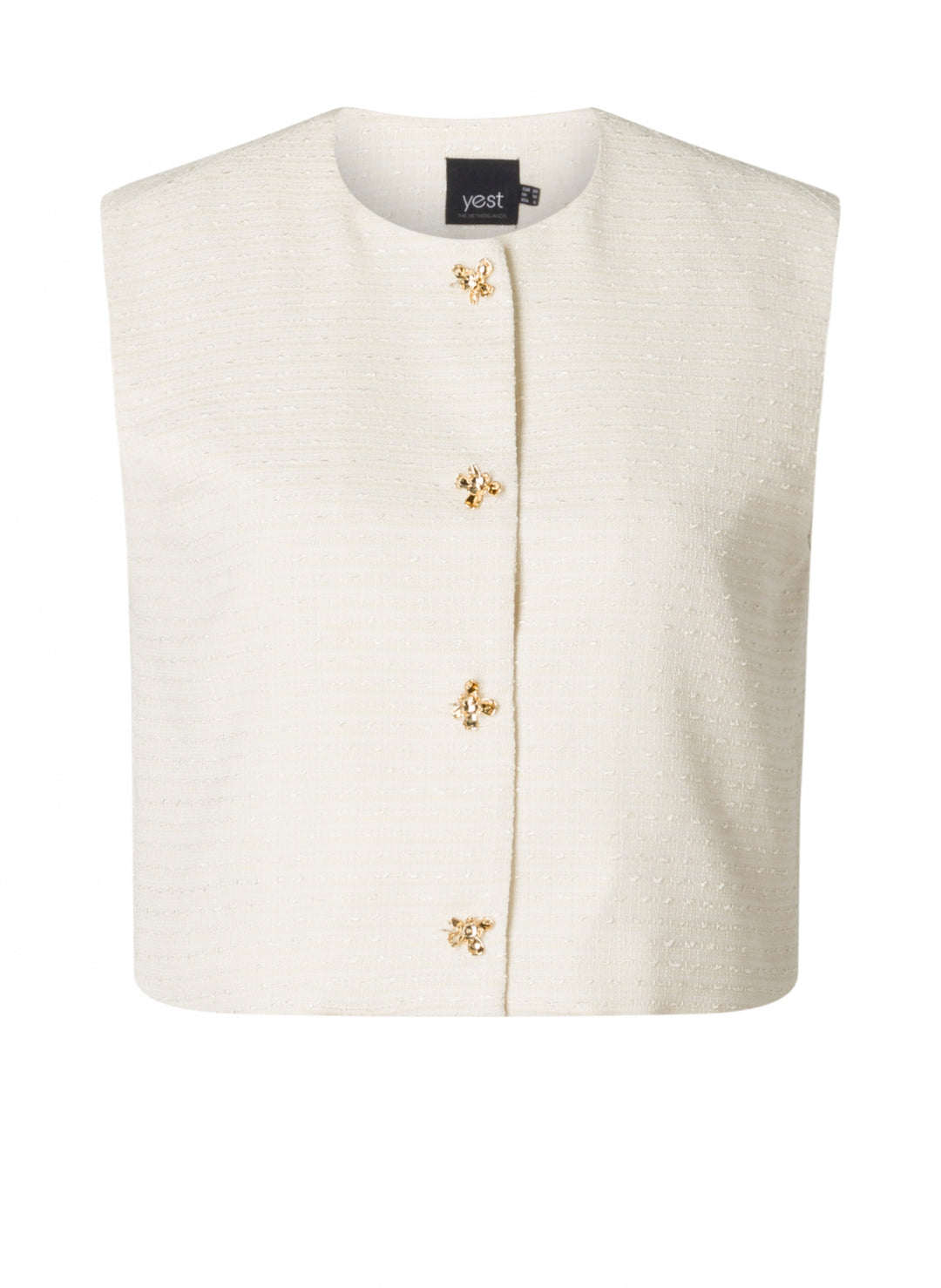Sabela White Gilet | YEST