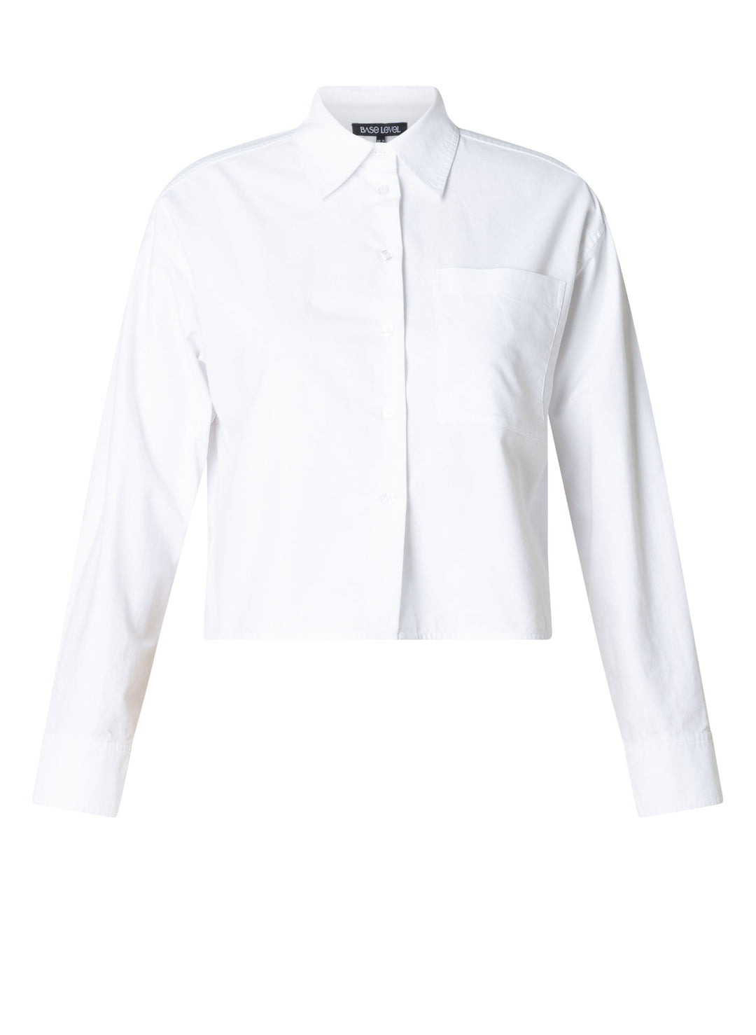 Bea Women's White Cropped Blouse | Base Level