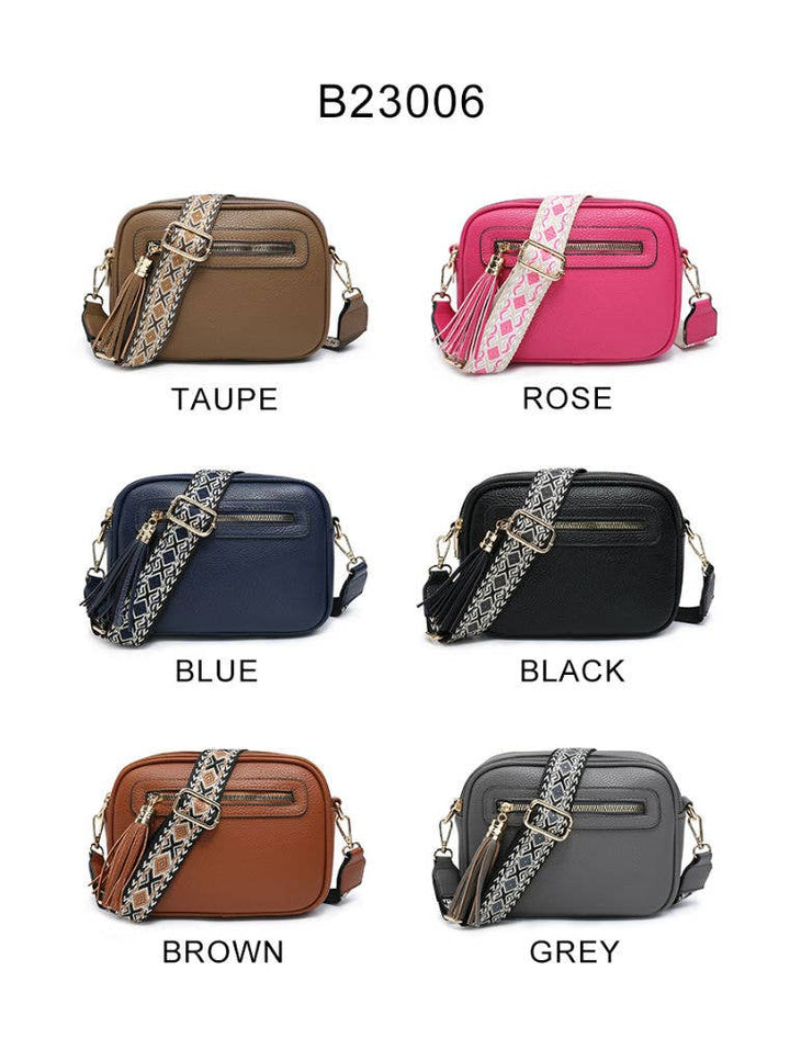 Papaya Croos Body Handbag with double zip