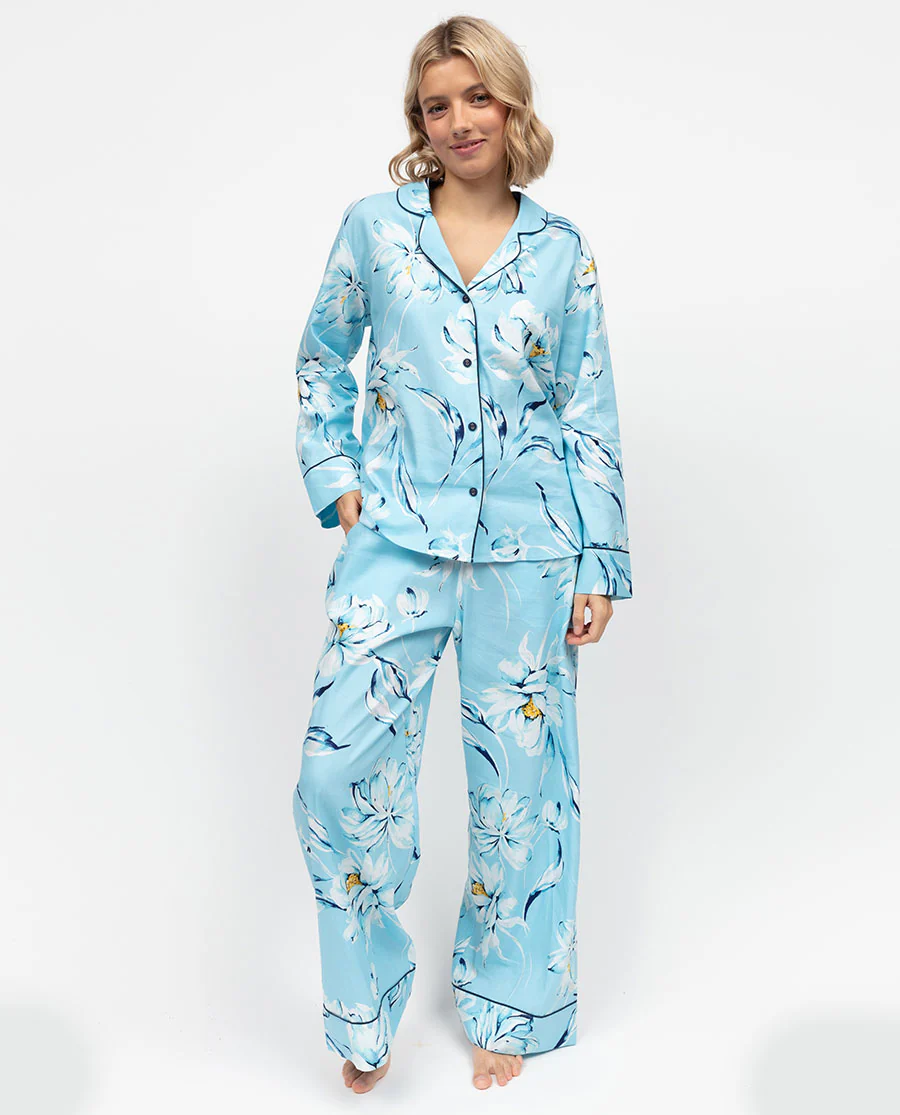 Madelyn Floral Print Wide Leg Pyjama Set