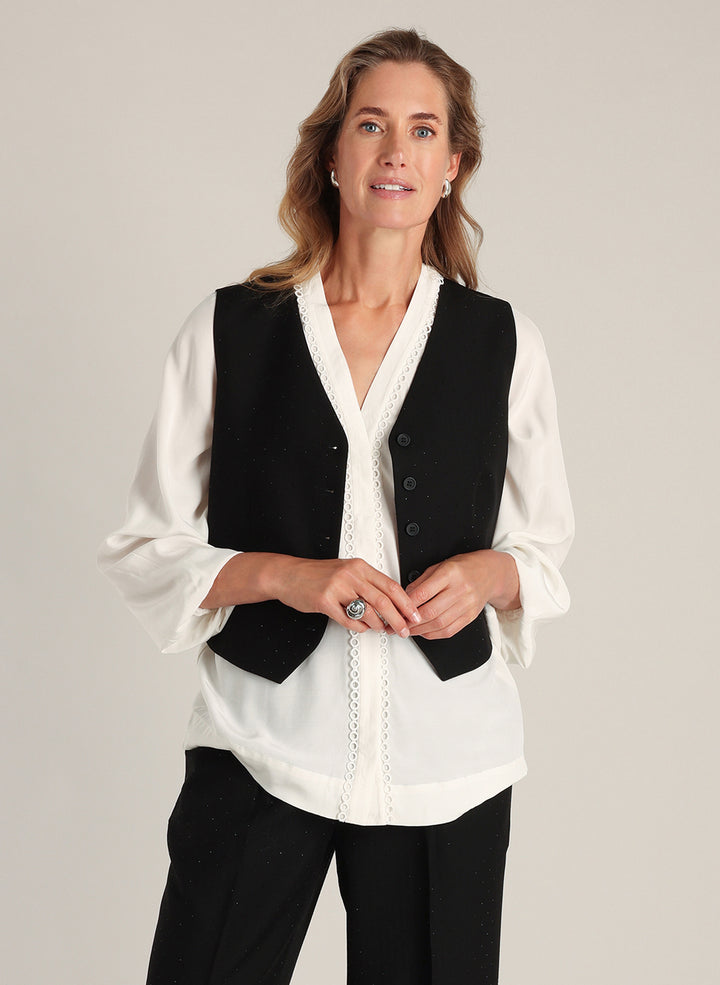 YEST Draga Sparkling Glitter Waistcoat