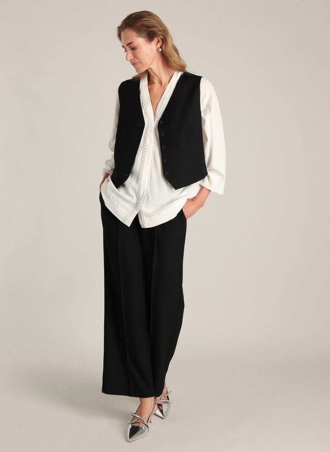 YEST Draga Sparkling Glitter Waistcoat