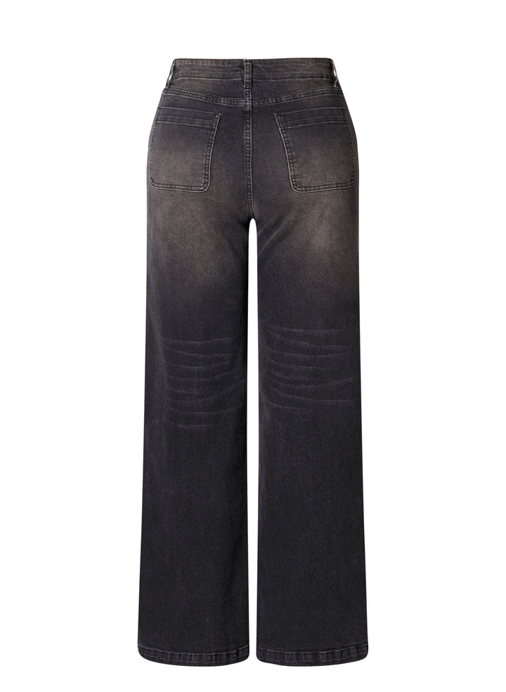 Sera Black Wide Leg Jeans | Ivy Beau