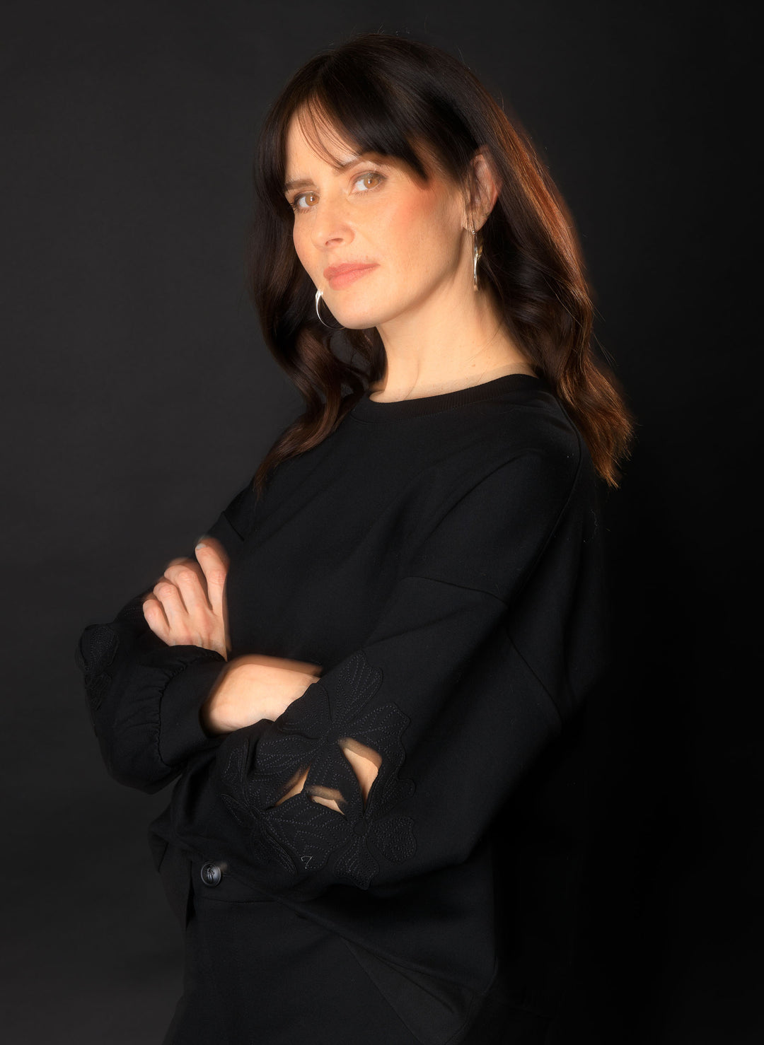 YEST Donella Black Sweater