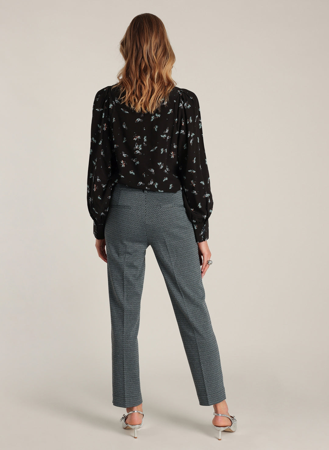 YEST Dasha Grey Tapered Trousers