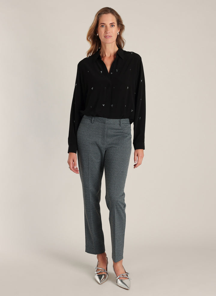 YEST Dasha Grey Tapered Trousers