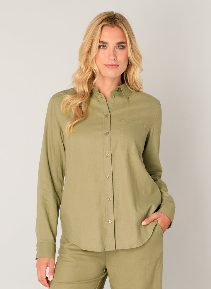 Yael Linen Blend Women's Blouse | Base Level