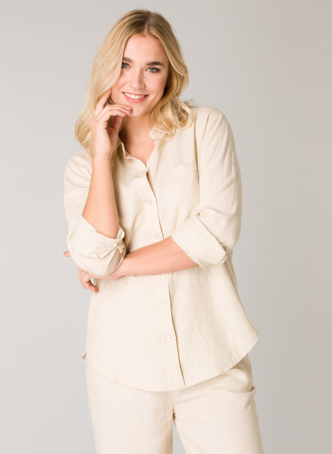 Yael Linen Blend Women's Blouse | Base Level