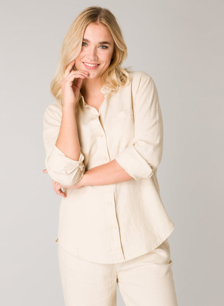 Yael Linen Blend Women's Blouse | Base Level