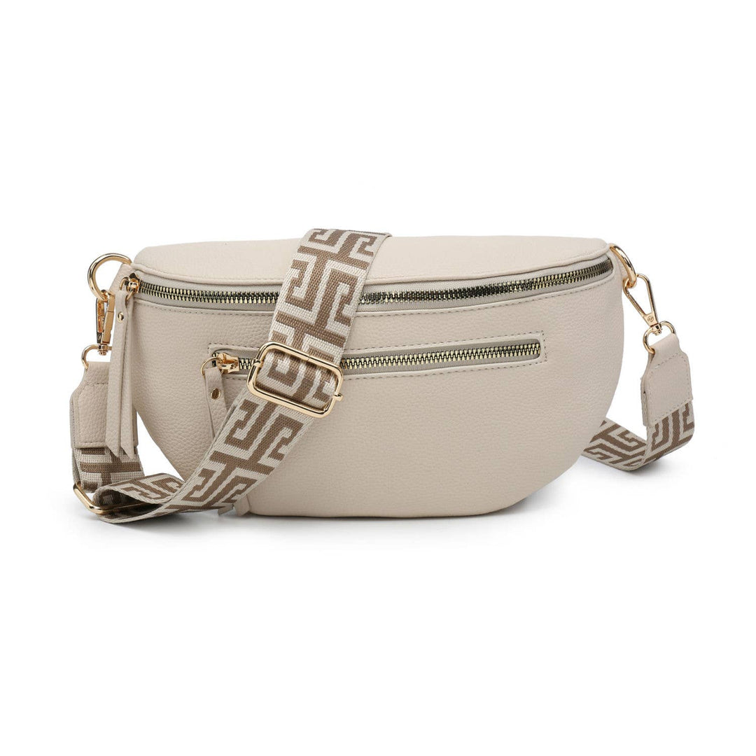 Canvas Strap Sling Chest Bag | Papaya Fashion