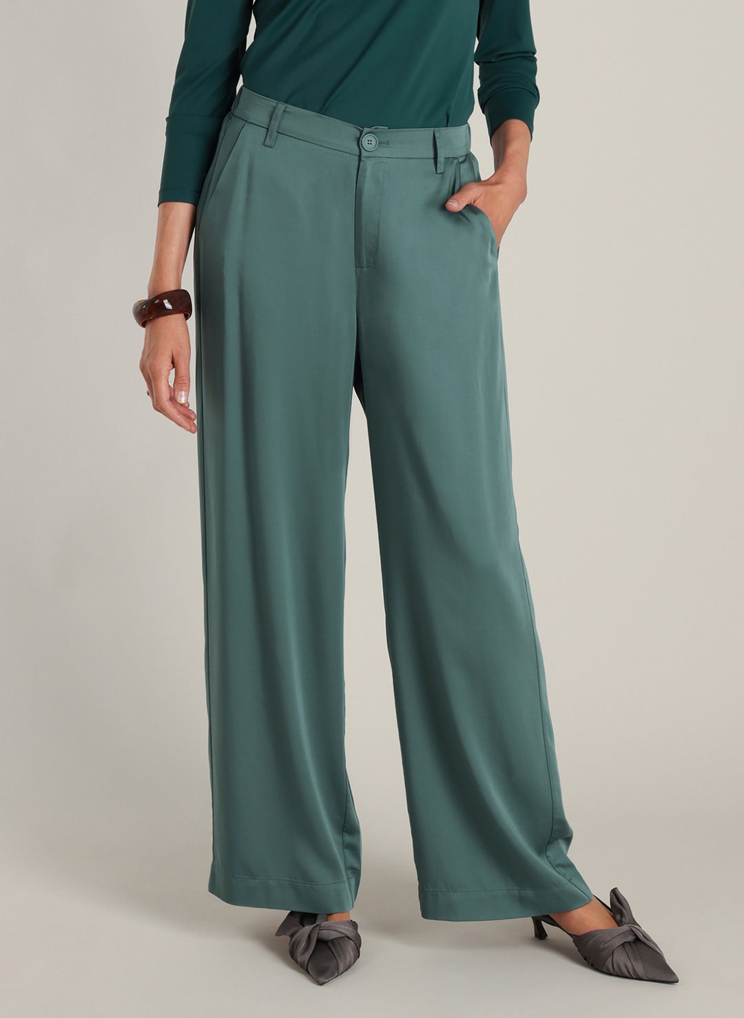 YEST Diana Dark Mint Trousers