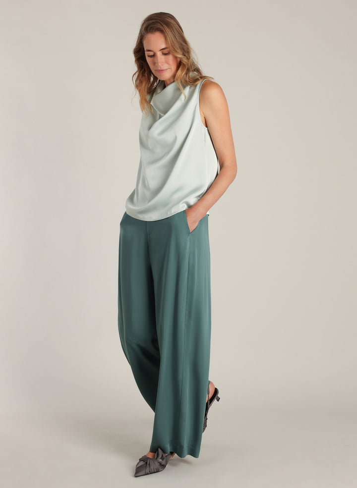 YEST Desiree Mint Grey Sleeveless Top
