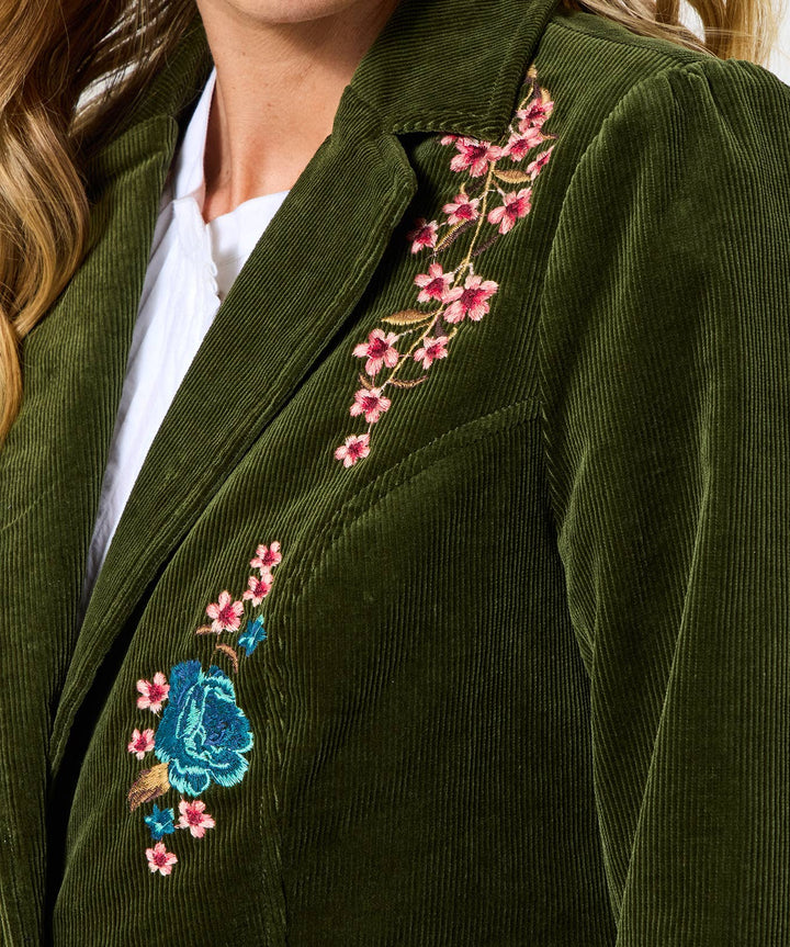 Emily Embroidered Cord Jacket