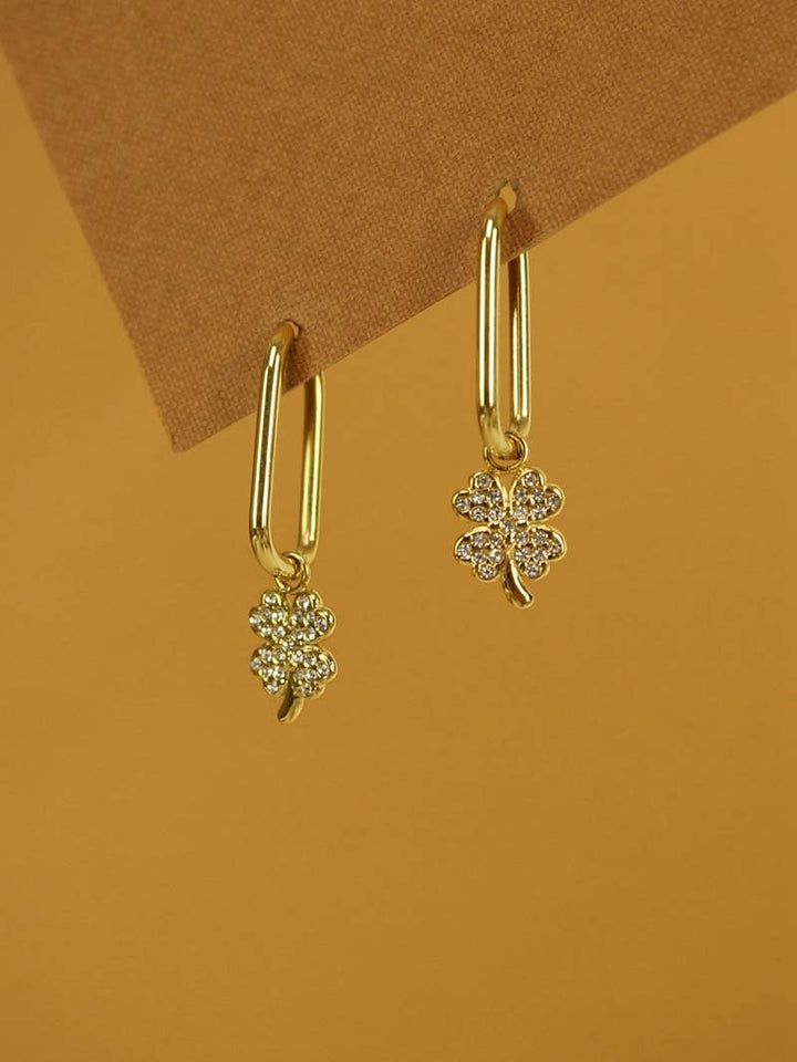 Stainless Steel Clover Earrings - Trefoil