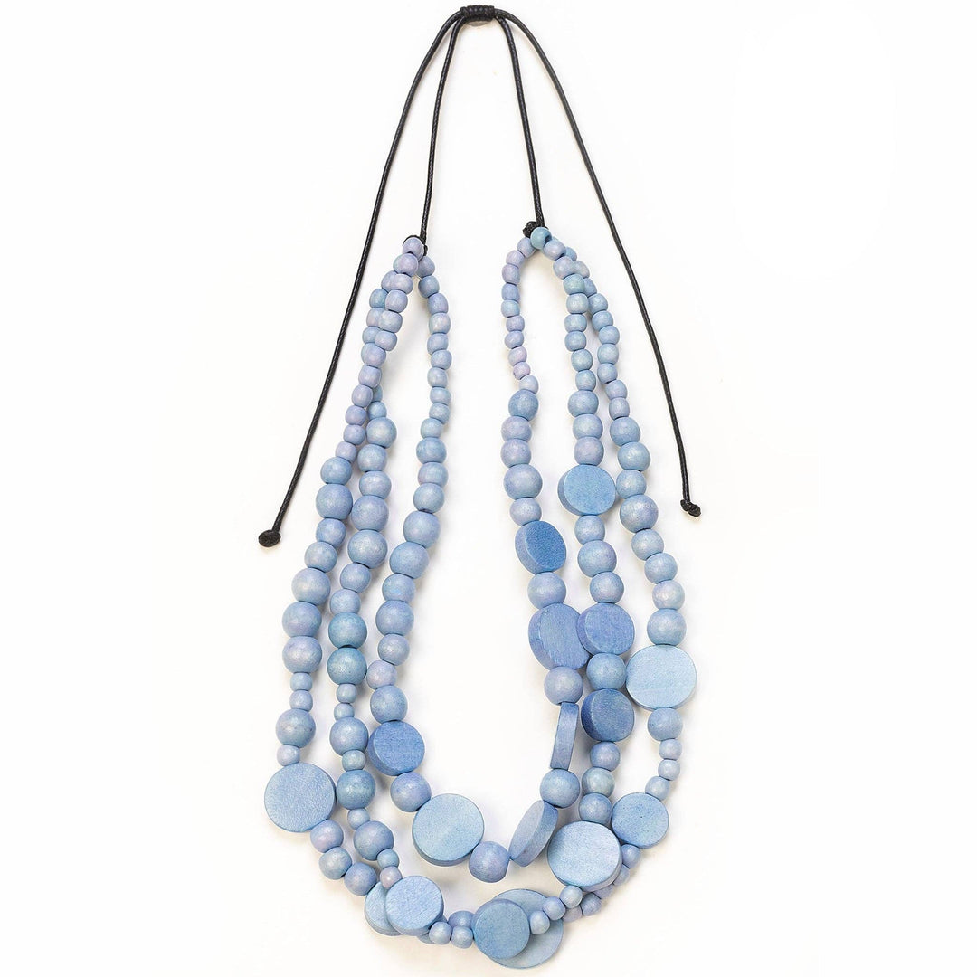 Disc Drops Necklace – 19" Drop