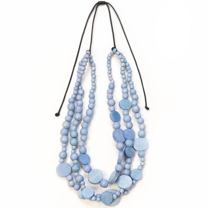 Disc Drops Necklace – 19" Drop