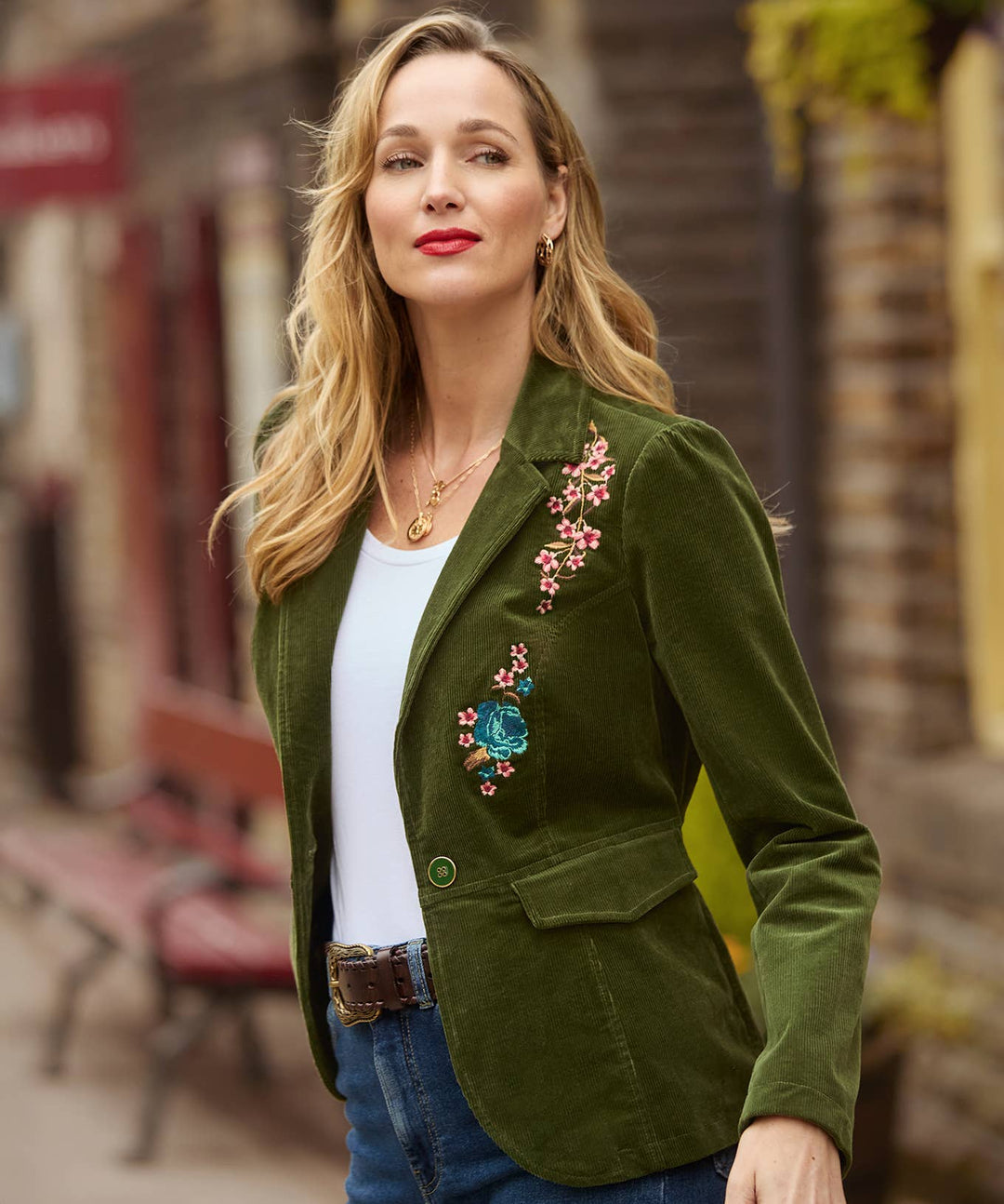 Emily Embroidered Cord Jacket