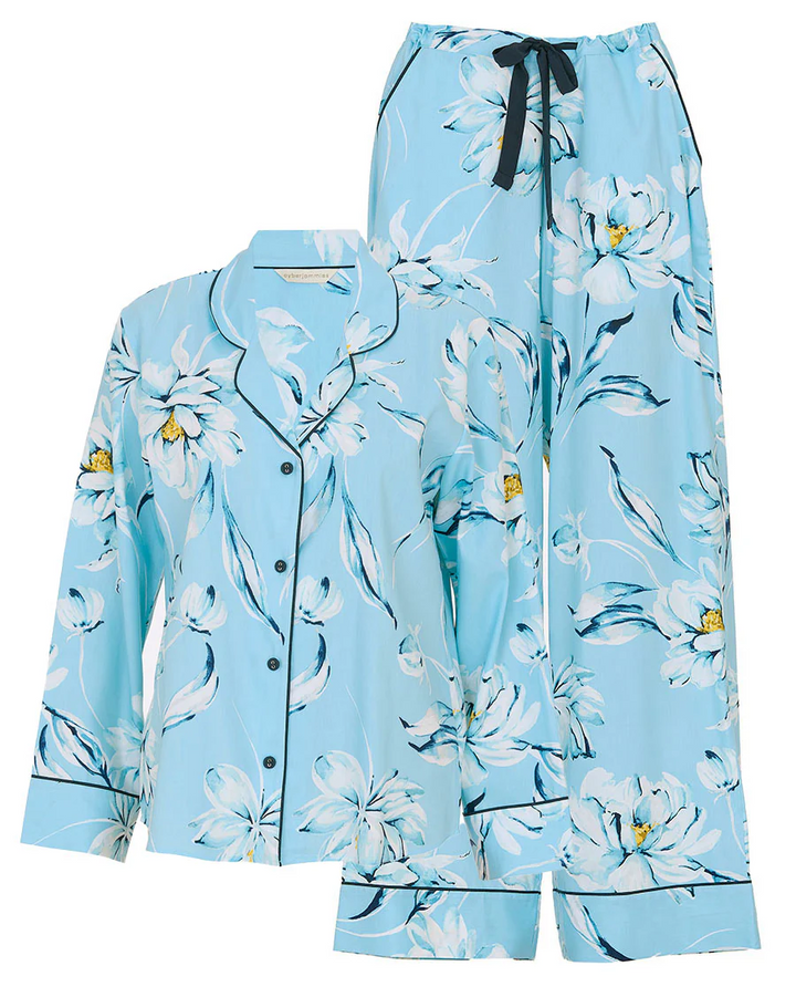 Madelyn Floral Print Wide Leg Pyjama Set