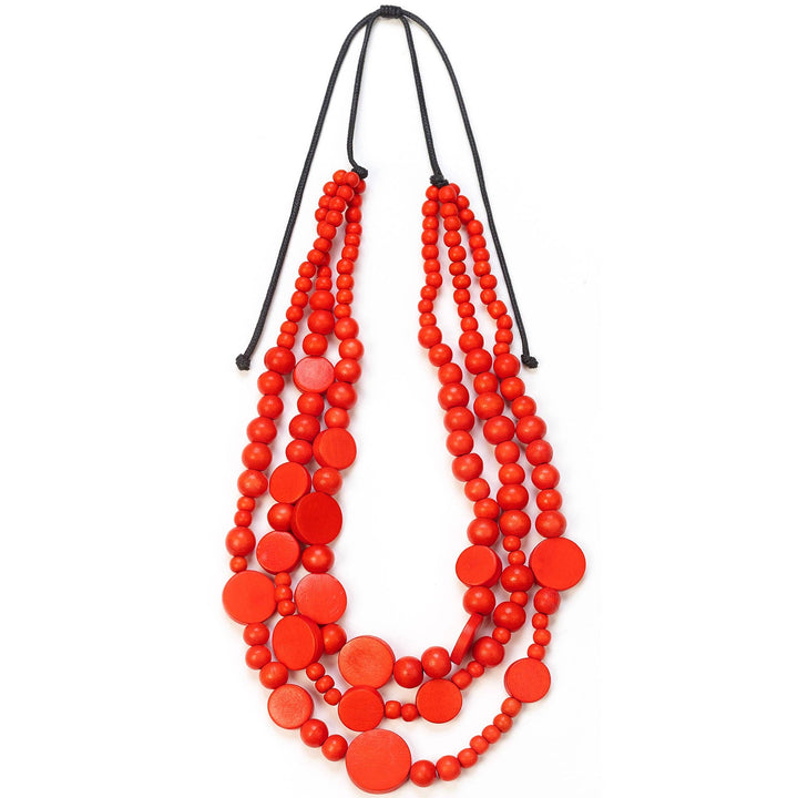 Disc Drops Necklace – 19" Drop