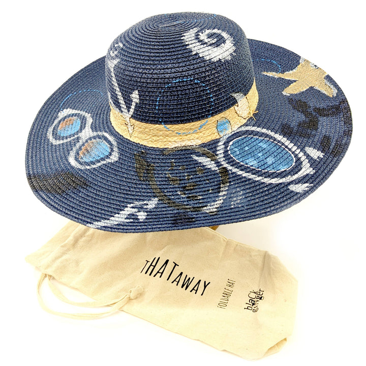 Exclusive Blue Folding Sun Hat