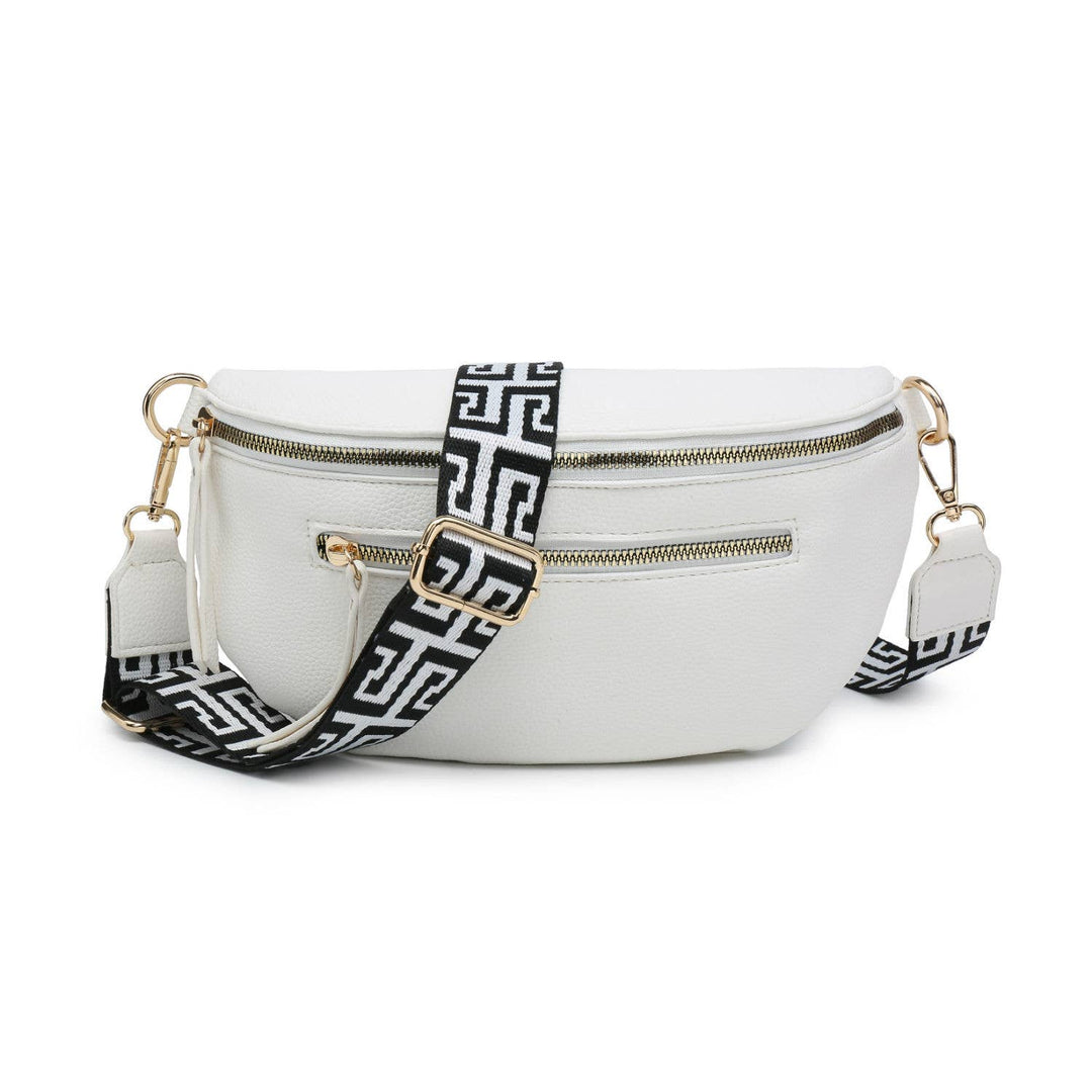 Canvas Strap Sling Chest Bag | Papaya Fashion