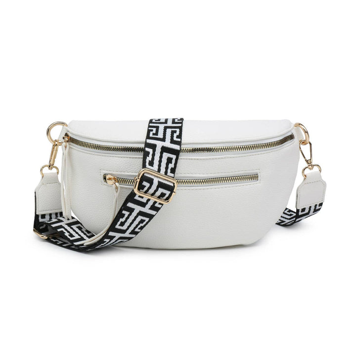 Canvas Strap Sling Chest Bag | Papaya Fashion