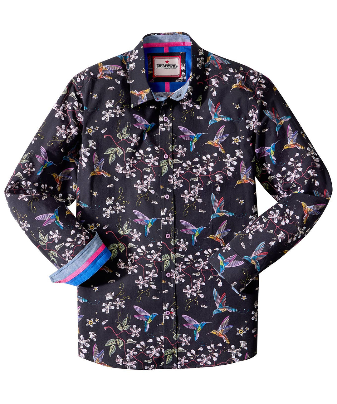 Botanical Birds Long Sleeve Shirt