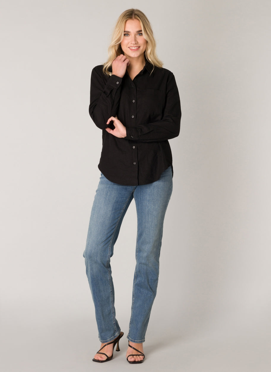 Yael Linen Blend Women's Blouse | Base Level