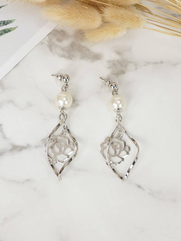 Long Pearl Earrings - Gold/Silver