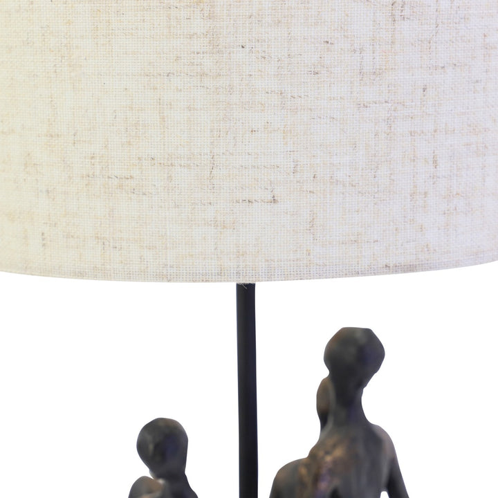 Family Sculpture Lamp with Shade