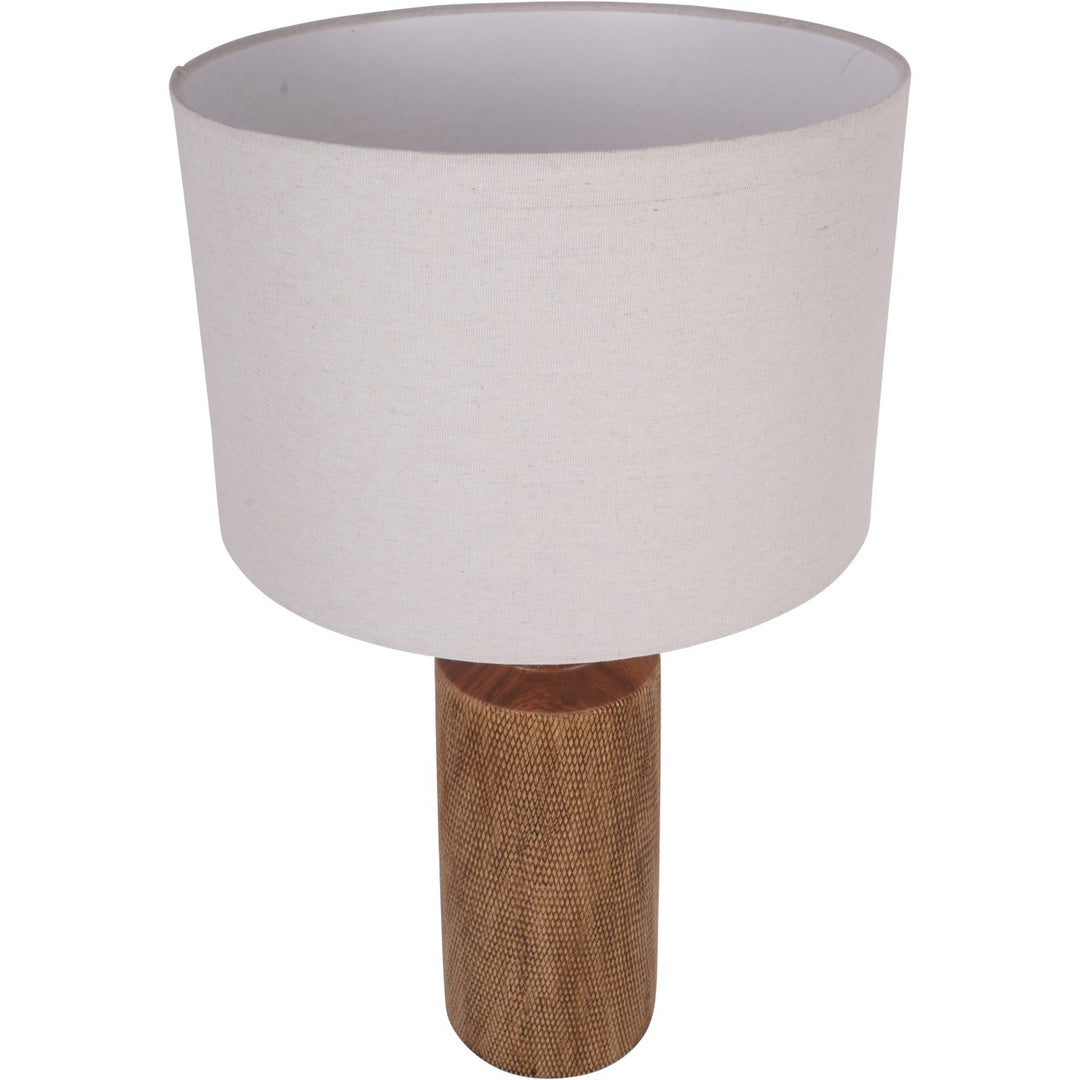 Hastings Textured Ceramic Table Lamp with Shade E27 60W