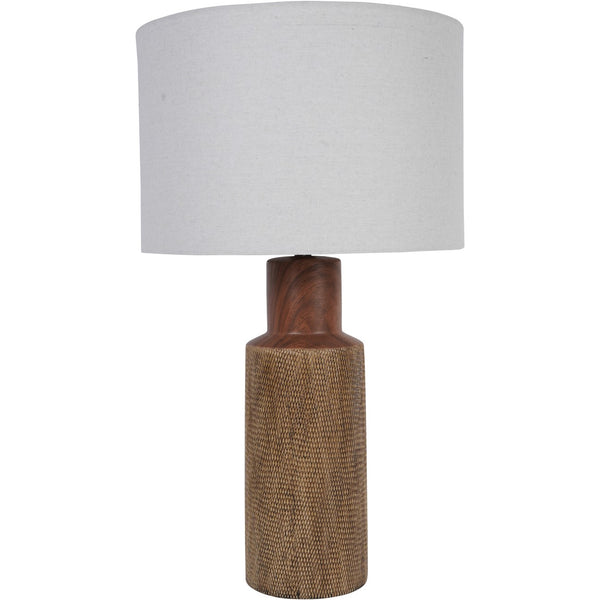 Hastings Textured Ceramic Table Lamp with Shade E27 60W