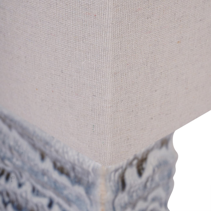 Sereno Rectangle Lamp in Blue Reactive Glaze