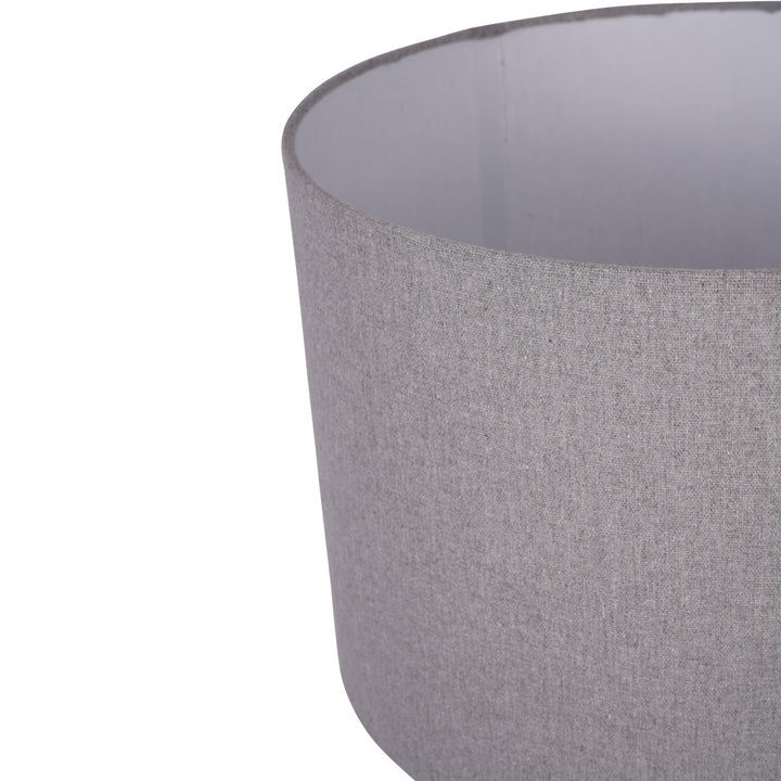 Bruno Ceramic Table Lamp Charcoal with Shade E27 60W