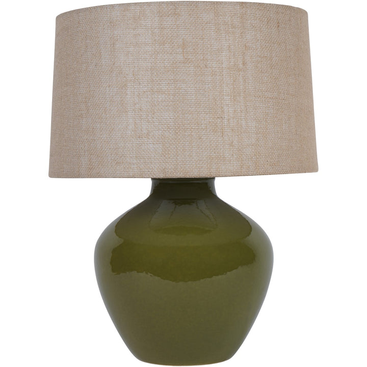 Aubrey Green Ceramic Table Lamp Large E27 60W
