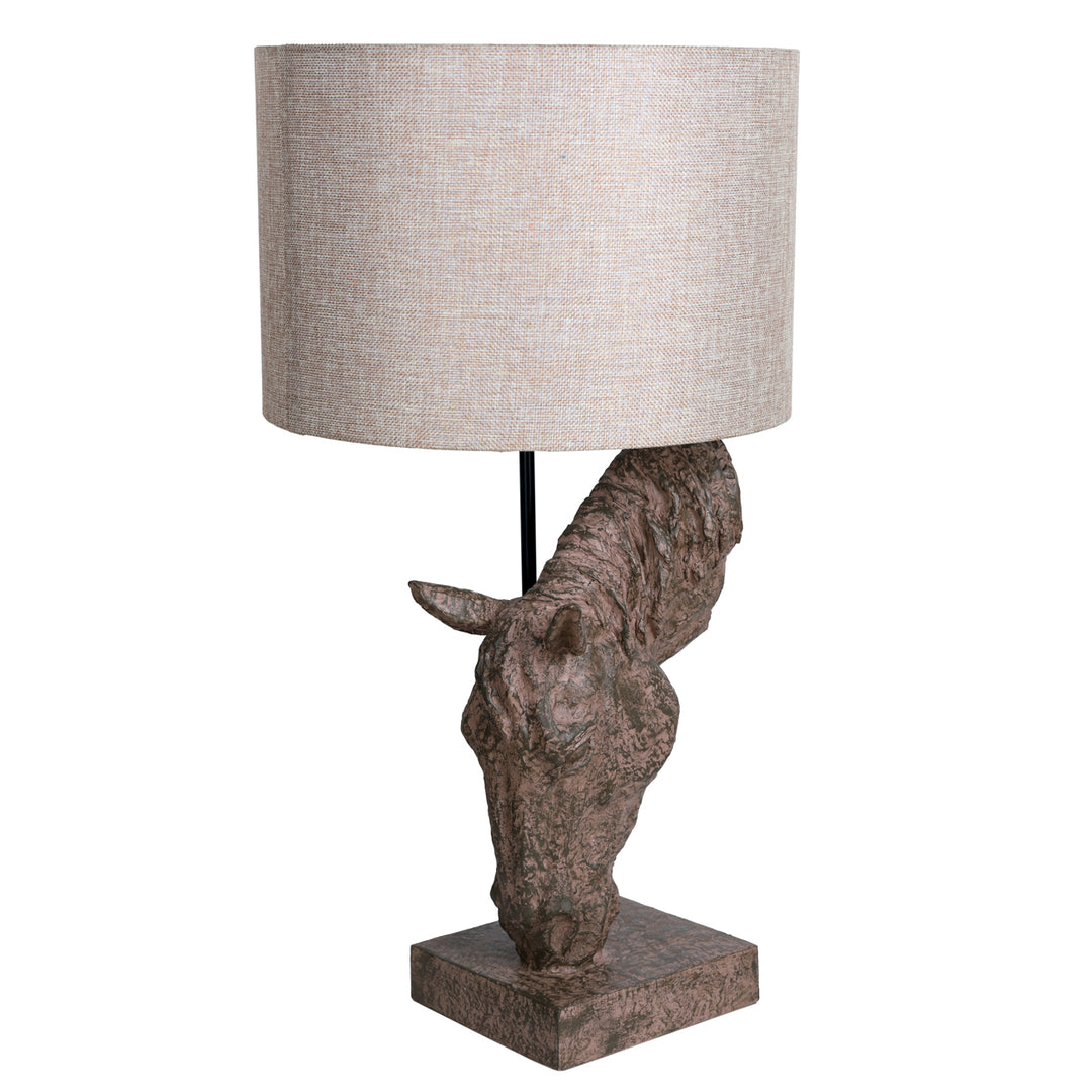 Delia Horse Lamp with Shade
