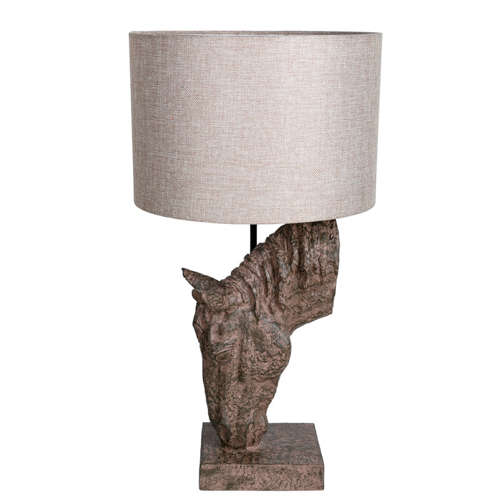 Delia Horse Lamp with Shade