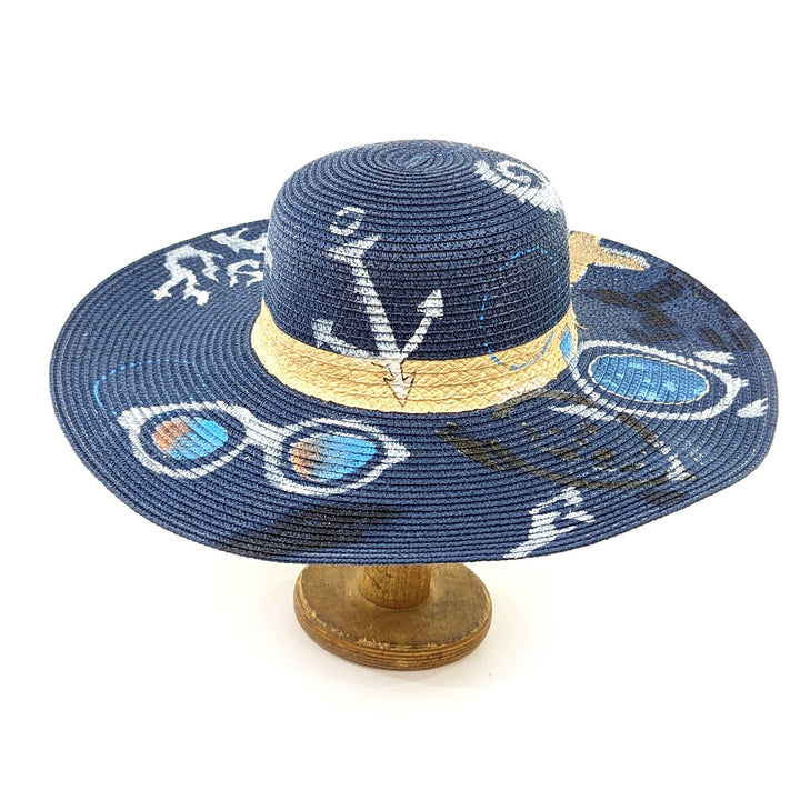 Exclusive Blue Folding Sun Hat