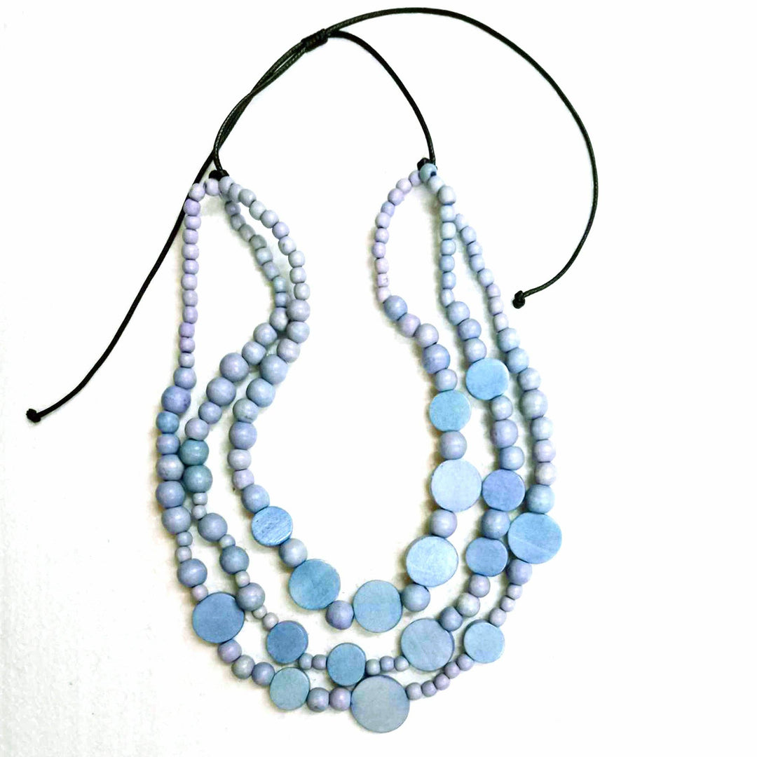 Disc Drops Necklace – 19" Drop