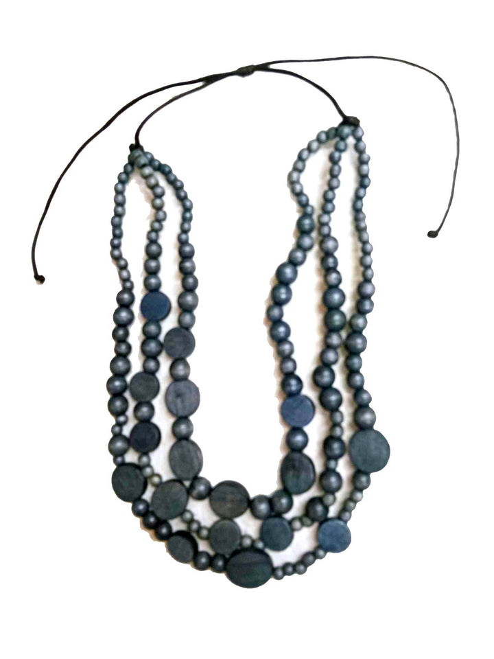 Disc Drops Necklace – 19" Drop