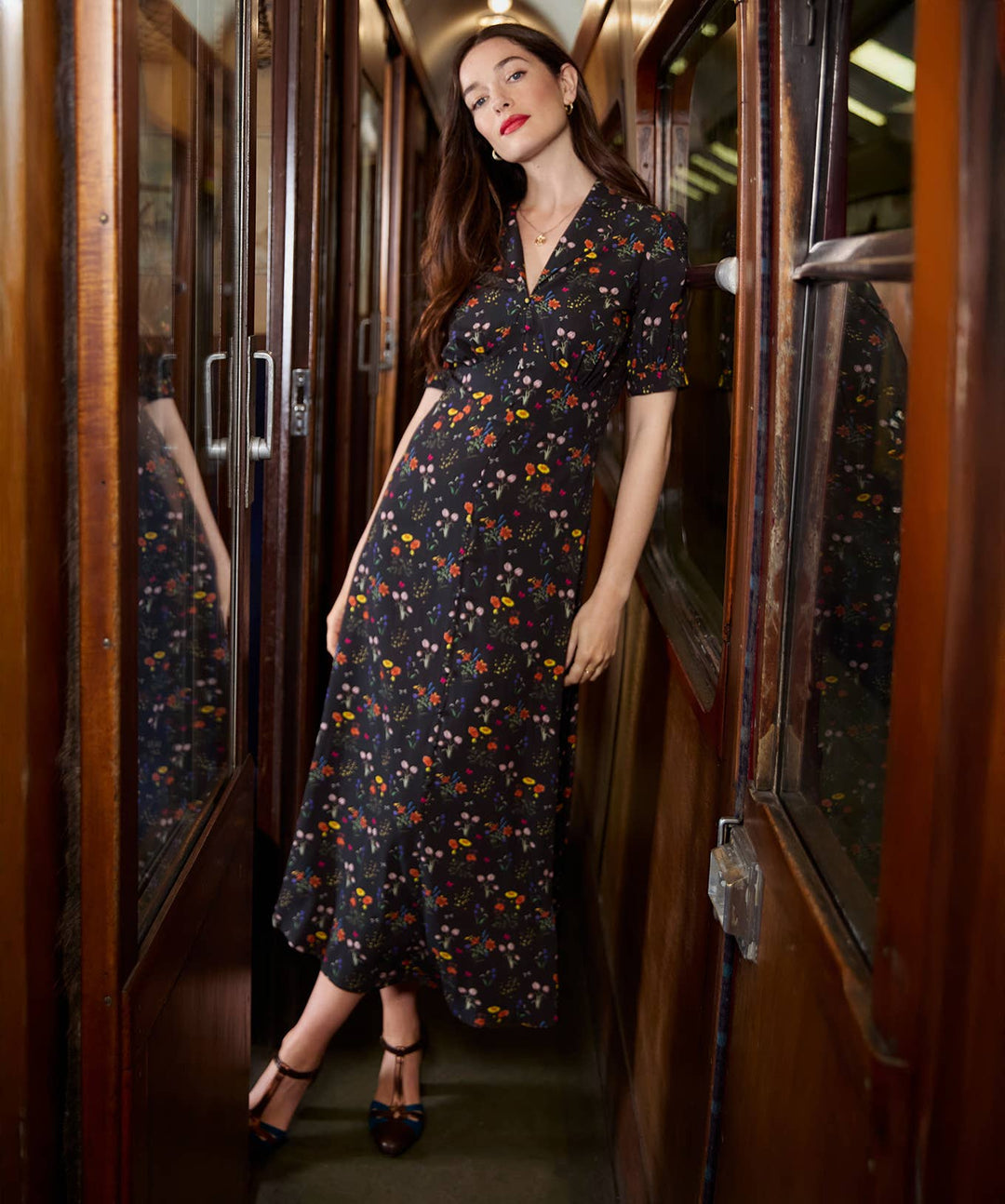 Pop Of Colour Tea Dress